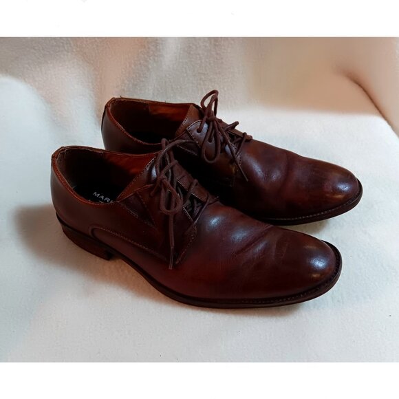 Mark Nason laced shoes Men's US Sz 7 Memory Foam Lux brown leather uppers - Picture 1 of 6